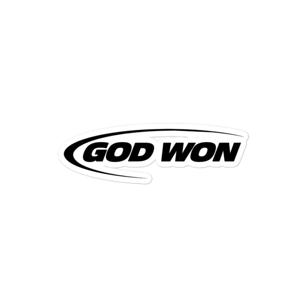 God Won Gold Logo